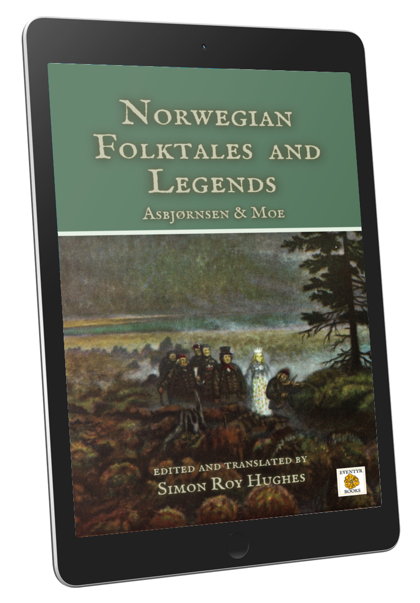 Mockup of an ebook version of <cite>The Complete Norwegian Folktales and Legends of Asbjørnsen & Moe</cite>